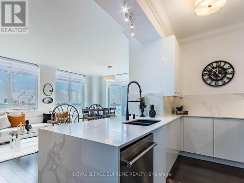 1409 - 15 Viking Lane, Toronto, ON - Indoor Photo Showing Kitchen With Double Sink