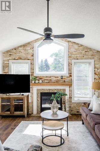 14 Cranberry Heights, Wasaga Beach, ON - Indoor Photo Showing Living Room With Fireplace