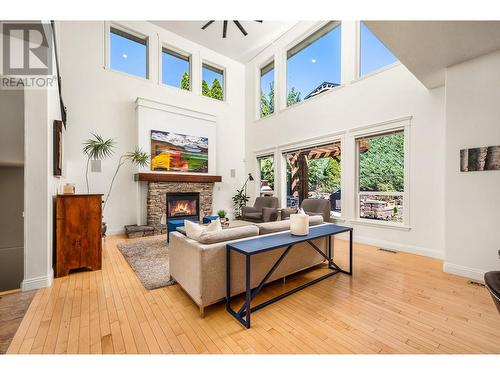 661 Mt. York Drive, Coldstream, BC - Indoor Photo Showing Other Room With Fireplace