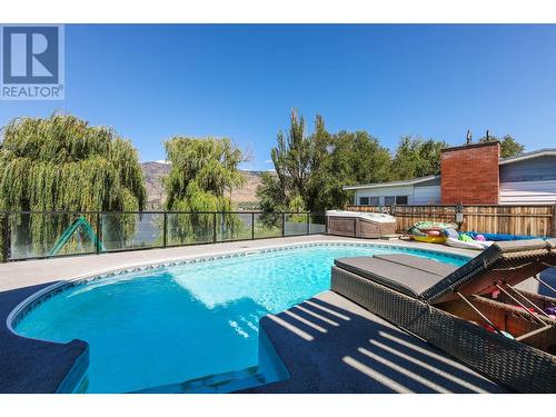 8516 32Nd Avenue, Osoyoos, BC - Outdoor With In Ground Pool With Backyard