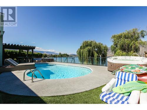 8516 32Nd Avenue, Osoyoos, BC - Outdoor With In Ground Pool With Backyard