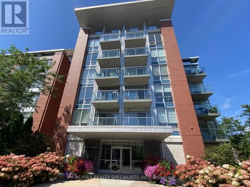 508 - 80 Port Street E, Mississauga (Port Credit), ON - Outdoor With Balcony With Facade