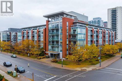 508 - 80 Port Street E, Mississauga (Port Credit), ON - Outdoor With Balcony With Facade