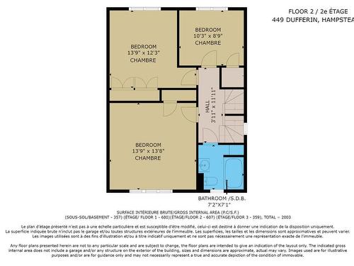 Plan (croquis) - 449 Rue Dufferin, Hampstead, QC - Other