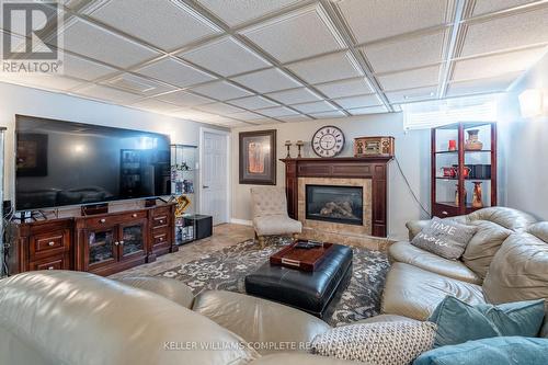 4 Oldmill Road, Hamilton (Ancaster), ON - Indoor Photo Showing Living Room With Fireplace