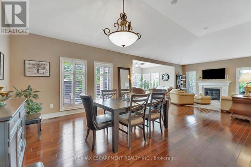 3559 Algonquin Drive, Fort Erie, ON - Indoor Photo Showing Dining Room With Fireplace