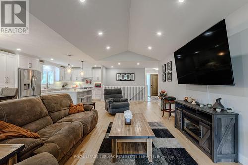 659 James Street, Norfolk, ON - Indoor Photo Showing Living Room With Fireplace