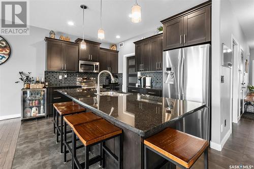 139 Johns Road, Saskatoon, SK - Indoor Photo Showing Kitchen With Stainless Steel Kitchen With Upgraded Kitchen