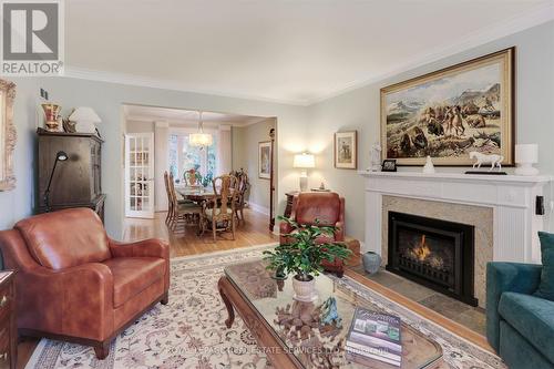 132 Thompson Avenue, Toronto (Stonegate-Queensway), ON - Indoor Photo Showing Living Room With Fireplace