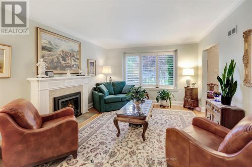 132 Thompson Avenue, Toronto (Stonegate-Queensway), ON - Indoor Photo Showing Living Room With Fireplace