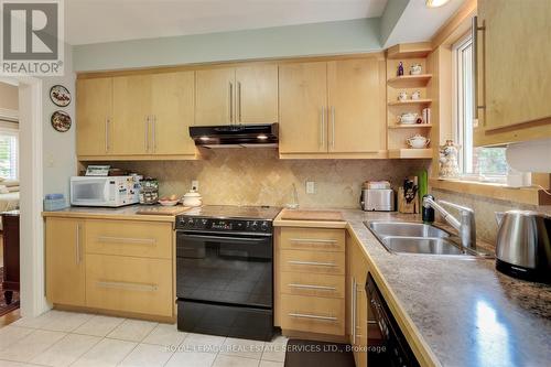 132 Thompson Avenue, Toronto (Stonegate-Queensway), ON - Indoor Photo Showing Kitchen With Double Sink