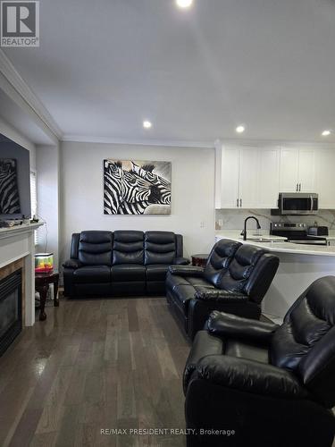 67 Maple Valley Street, Brampton, ON - Indoor Photo Showing Living Room With Fireplace