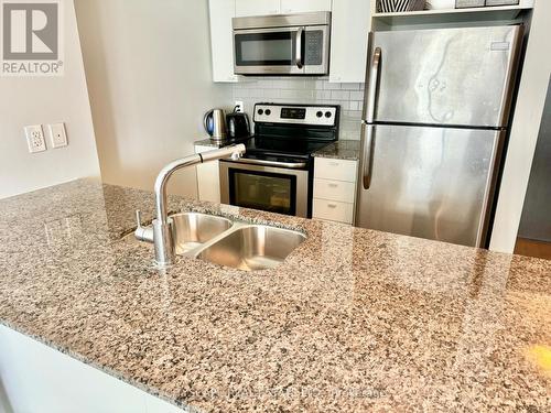 #1101 - 105 The Queensway, Toronto (High Park-Swansea), ON - Indoor Photo Showing Kitchen With Stainless Steel Kitchen With Double Sink With Upgraded Kitchen