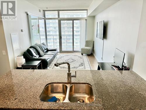 #1101 - 105 The Queensway, Toronto (High Park-Swansea), ON - Indoor Photo Showing Kitchen With Double Sink