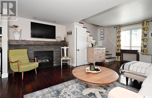 1339 2Nd Street, Estevan, SK - Indoor Photo Showing Living Room With Fireplace