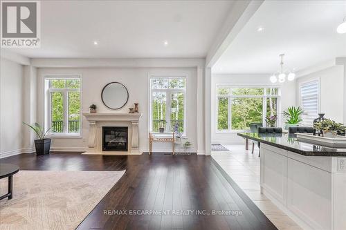 912 Forest Creek Court, Kitchener, ON - Indoor Photo Showing Living Room With Fireplace