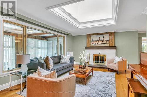 16 Whittaker Crescent, Toronto (Bayview Village), ON - Indoor Photo Showing Living Room With Fireplace