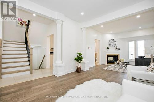 6 Futura Avenue, Richmond Hill, ON - Indoor Photo Showing Living Room With Fireplace