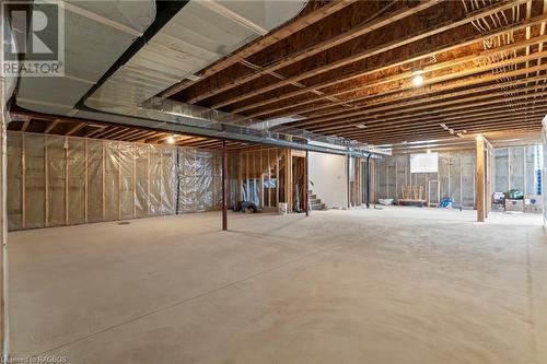 Full basement ready for your finishing touch - 2 Mctavish Crescent, Ripley, ON - Indoor Photo Showing Basement