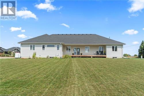 Spacious backyard - 2 Mctavish Crescent, Ripley, ON - Outdoor With Deck Patio Veranda