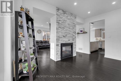 25 Vineyard Drive, Brampton, ON - Indoor Photo Showing Living Room With Fireplace