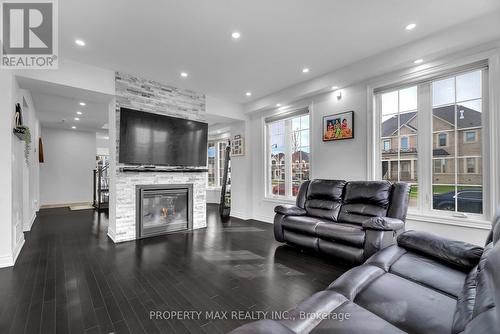 25 Vineyard Drive, Brampton, ON - Indoor Photo Showing Living Room With Fireplace