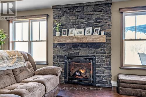 6131 Huron Street, South Glengarry, ON - Indoor Photo Showing Living Room With Fireplace