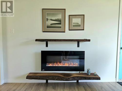 187 Front Road, Port Au Port West, NL - Indoor Photo Showing Living Room With Fireplace