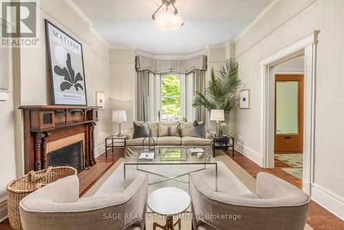 115 Blythwood Road, Toronto (Mount Pleasant East), ON - Indoor Photo Showing Living Room With Fireplace