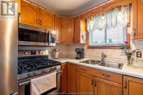 111 Michener Road, Chatham, ON - Indoor Photo Showing Kitchen With Double Sink