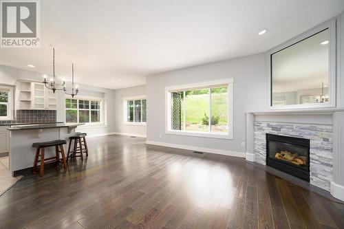 201 Sagewood Drive, Kamloops, BC - Indoor Photo Showing Living Room With Fireplace