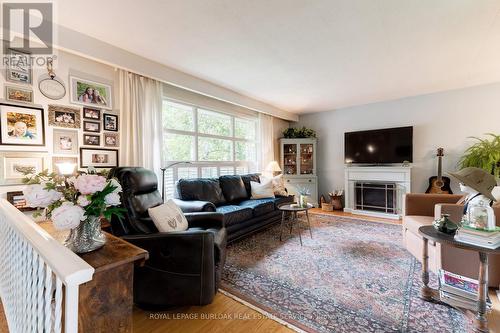 124 Ulster Drive, Oakville, ON - Indoor Photo Showing Living Room With Fireplace