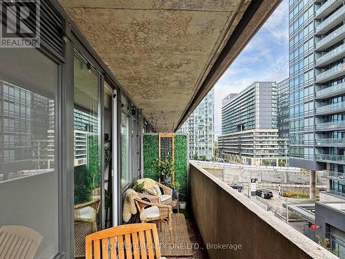 510 - 20 Joe Shuster Way, Toronto (Niagara), ON - Outdoor With Balcony With Exterior