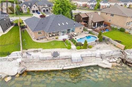 94 Seabreeze Crescent E, Hamilton, ON - Outdoor With In Ground Pool With View