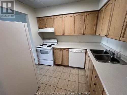 1160 Lauzon Unit# 102, Windsor, ON - Indoor Photo Showing Kitchen With Double Sink