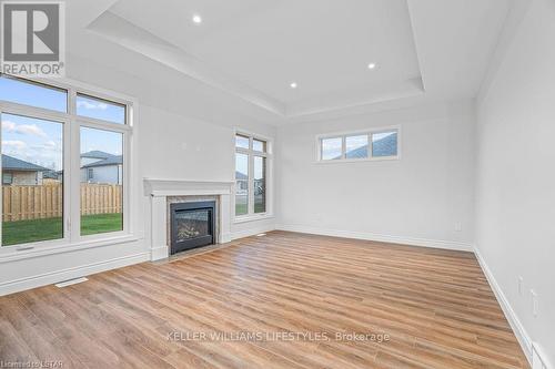 112 Leneve Street, Lambton Shores (Forest), ON - Indoor Photo Showing Other Room With Fireplace