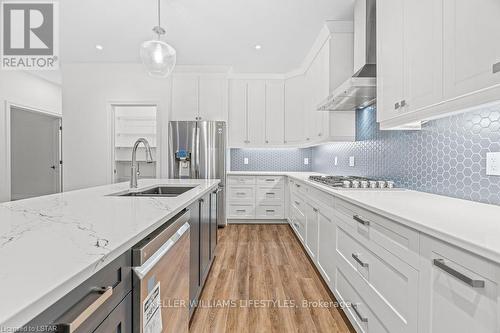 112 Leneve Street, Lambton Shores (Forest), ON - Indoor Photo Showing Kitchen With Upgraded Kitchen