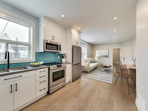 Upper-151 Campbell Ave, Toronto, ON - Indoor Photo Showing Kitchen With Double Sink With Upgraded Kitchen