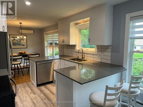 163 Clapperton Street, Barrie (City Centre), ON - Indoor Photo Showing Kitchen With Double Sink