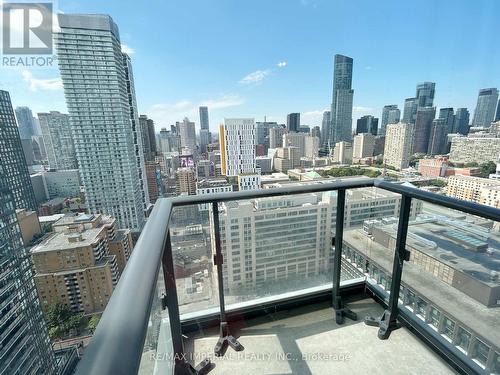 3208 - 251 Jarvis Street, Toronto (Moss Park), ON - Outdoor With Balcony With View