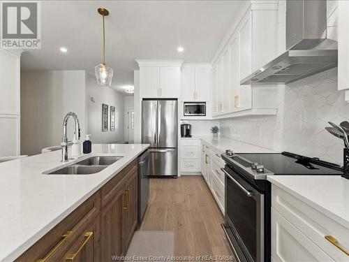 3285 Tullio Drive, Lasalle, ON - Indoor Photo Showing Kitchen With Double Sink With Upgraded Kitchen