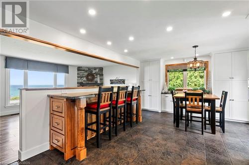 Lake View From Entire 2nd Level - 98 North Shore Road, Saugeen Shores, ON - Indoor Photo Showing Dining Room