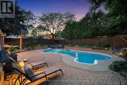 56 Moffat Crescent, Aurora, ON - Outdoor With In Ground Pool With Backyard