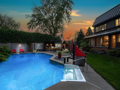 Backyard - 356B Ch. Du Richelieu, Saint-Basile-Le-Grand, QC - Outdoor With In Ground Pool