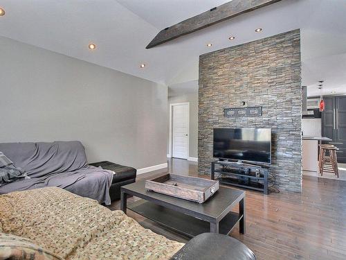 Living room - 194 Rue René, Saint-Raymond, QC - Indoor Photo Showing Living Room With Fireplace