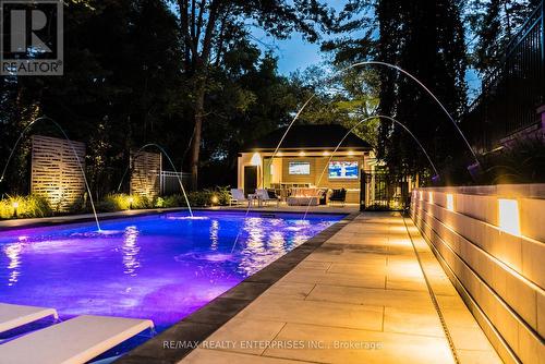 1266 Minaki Road, Mississauga (Mineola), ON - Outdoor With In Ground Pool