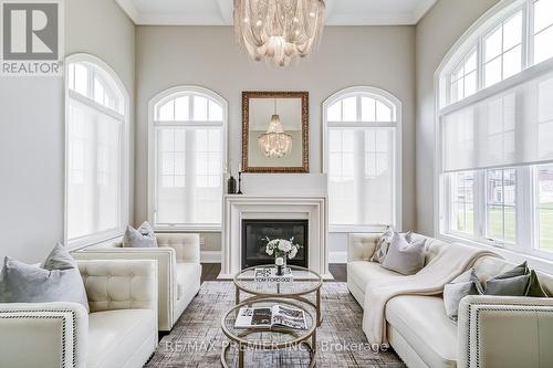 344 Amos Drive, Caledon, ON - Indoor Photo Showing Living Room With Fireplace