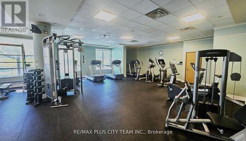 2343 - 35 Viking Lane, Toronto (Islington-City Centre West), ON - Indoor Photo Showing Gym Room