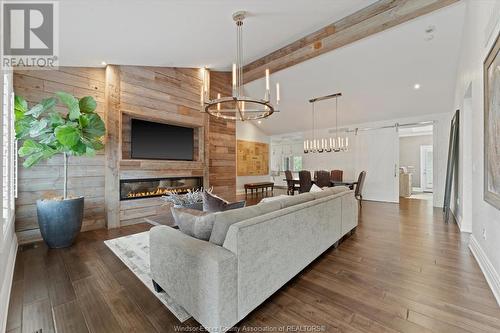 540 Kennedy Drive West, Windsor, ON - Indoor Photo Showing Living Room With Fireplace