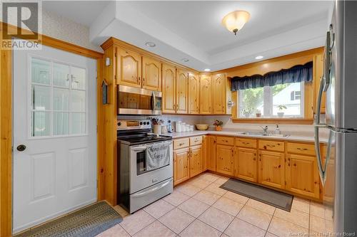 458 Ledge Road, Crocker Hill, NB - Indoor Photo Showing Kitchen With Double Sink